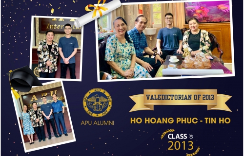FROM APU VALEDICTORIAN TO SUCCESSFUL YOUNG ENTREPRENEUR IN THE US: HỒ HOÀNG PHÚC (TIN HO)